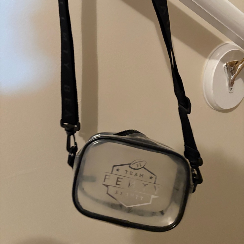 Fenty Beauty Black and Clear Toiletry Bag